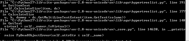 "The C++ object no longer exists" error message - wxPython Users ...